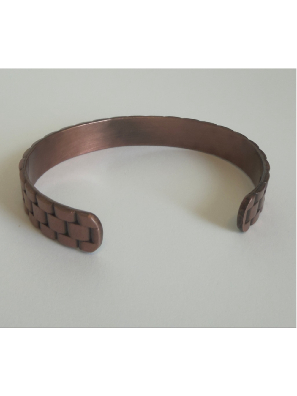 Fashion Magnetic Copper Bracelet One Size Bronze Silver - Picture 5 of 7